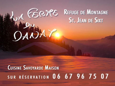 La ferme du Danay Gîte de montagne situé à Saint Jean de Sixt 