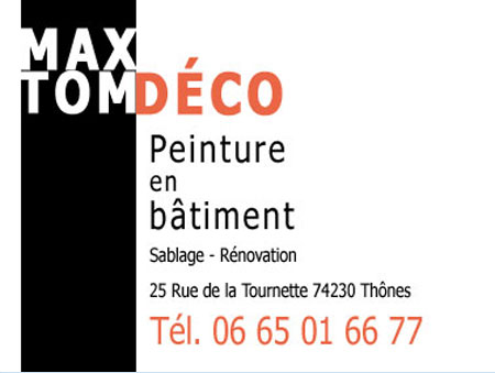 Max Tom Déco Entreprise de Peinture La Clusaz rénovation chalet peinture carrelage revêtement muraux