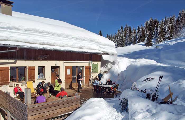 Restaurant du Danay Saint Jean de Sixt cuisine traditionnelle à base de produits bio et fromage du pays, tomme, reblochon